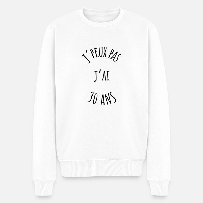 J'PEUX PAS J'AI 30 ANS - Pull Premium bio Homme - blanc