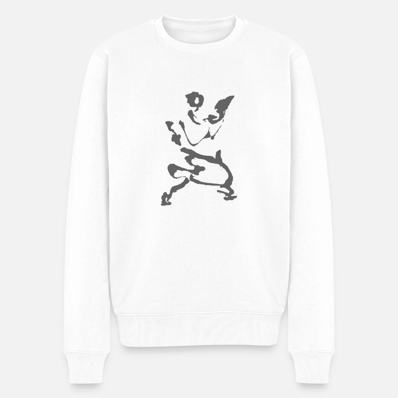 Taichi - Männer Premium Bio Pullover - Weiß
