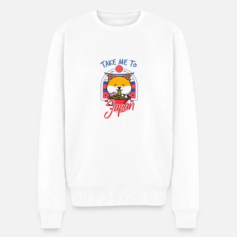 EMMÈNE-MOI AU JAPON - Pull Premium bio Homme - blanc
