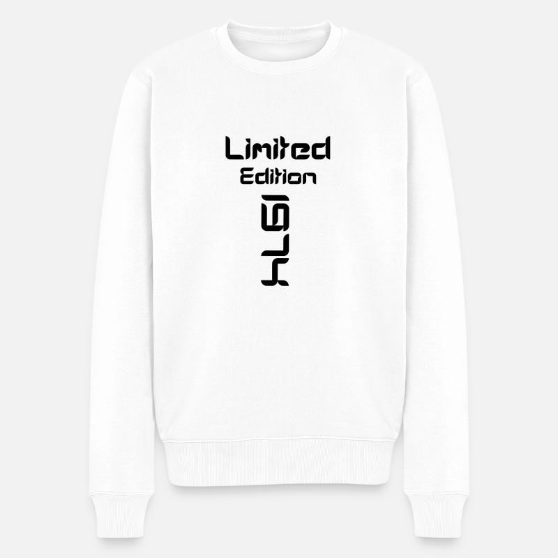 Limited Edition 1974 - Männer Premium Bio Pullover - Weiß