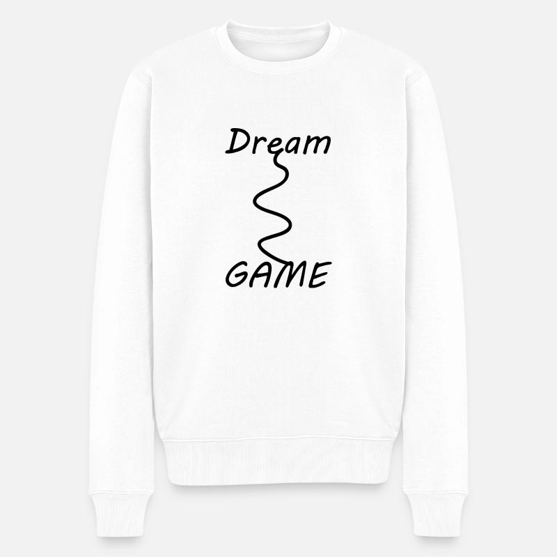 Game Gaming PC - Männer Premium Bio Pullover - Weiß