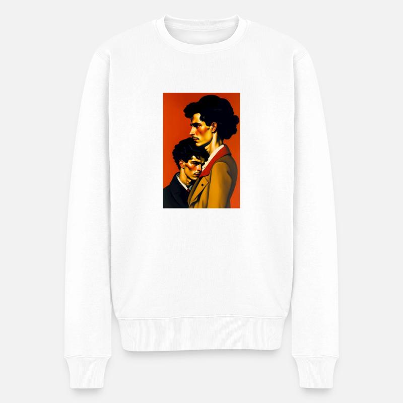 Resignation - Männer Premium Bio Pullover - Weiß