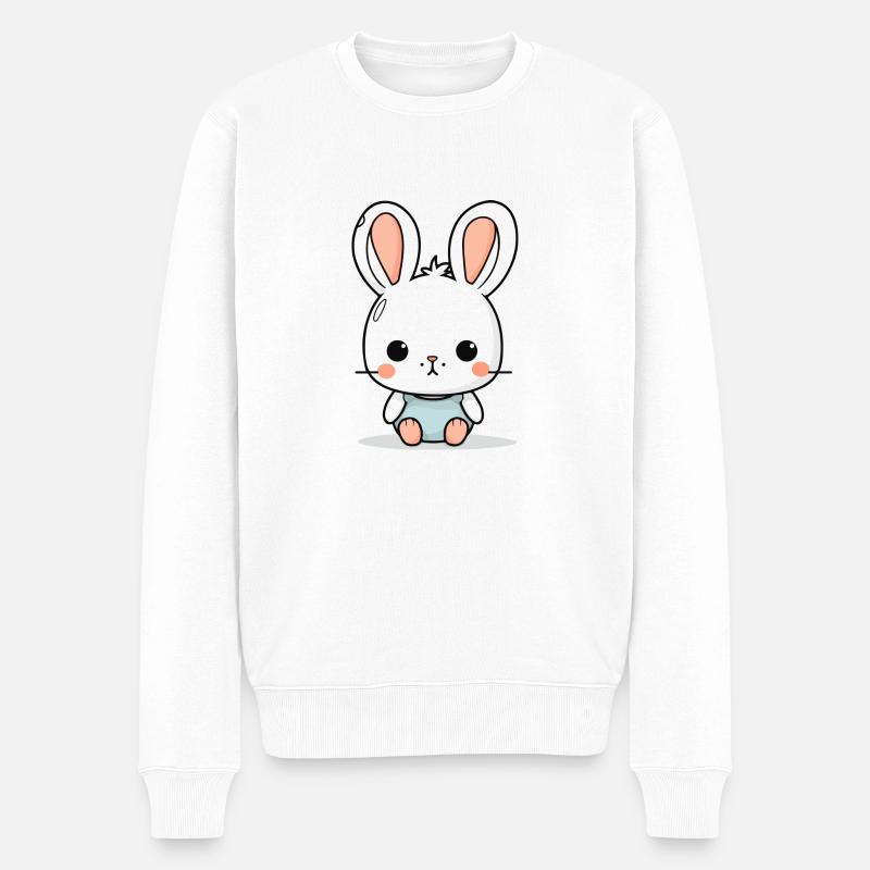 Zak le lapin blanc - Pull Premium bio Homme - blanc