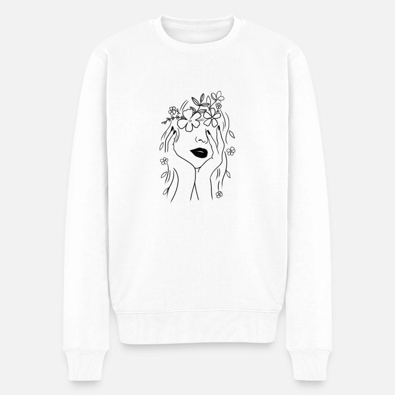 Dreamer - Männer Premium Bio Pullover - Weiß