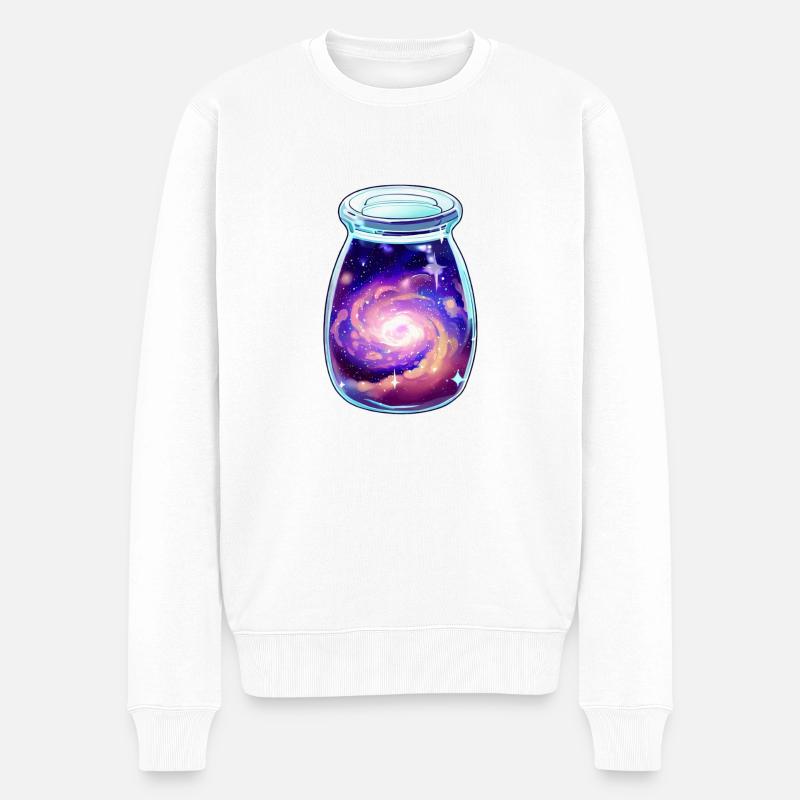 Espace dans un bocal - Pull Premium bio Homme - blanc