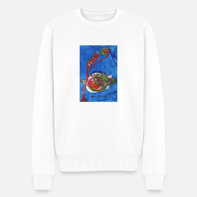 FUNtasie - Pull Premium bio Homme - blanc