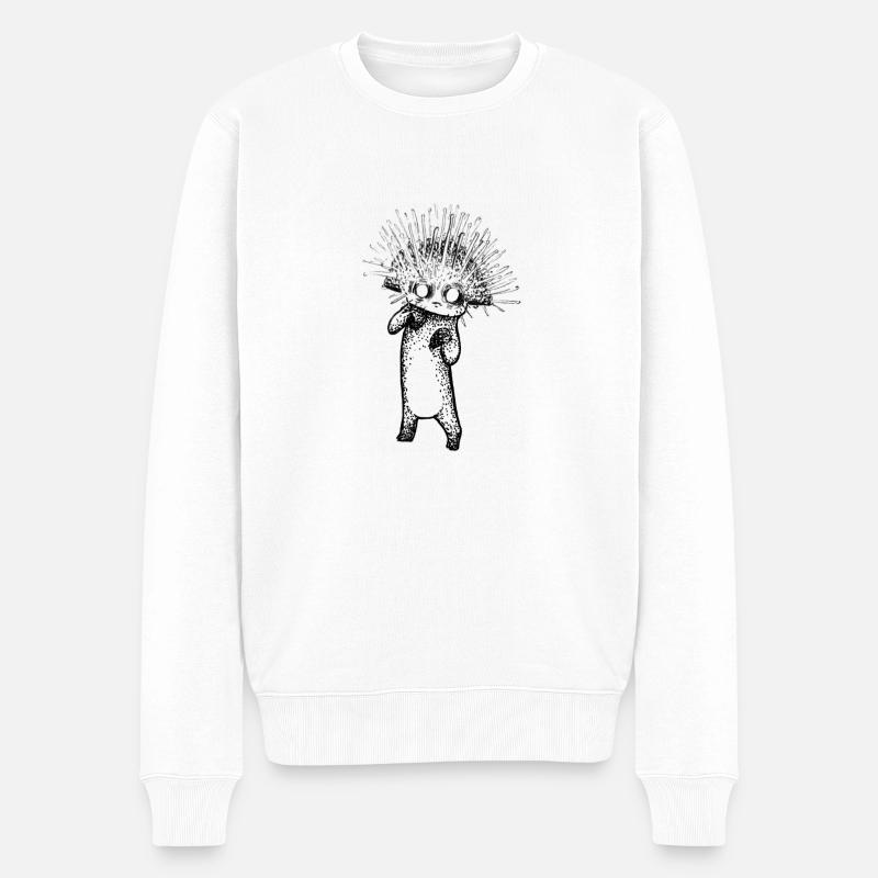 Oscar le Champitrognon - Pull Premium bio Homme - blanc