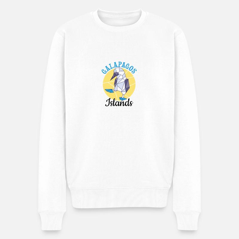 Îles Galapagos - Pull Premium bio Homme - blanc