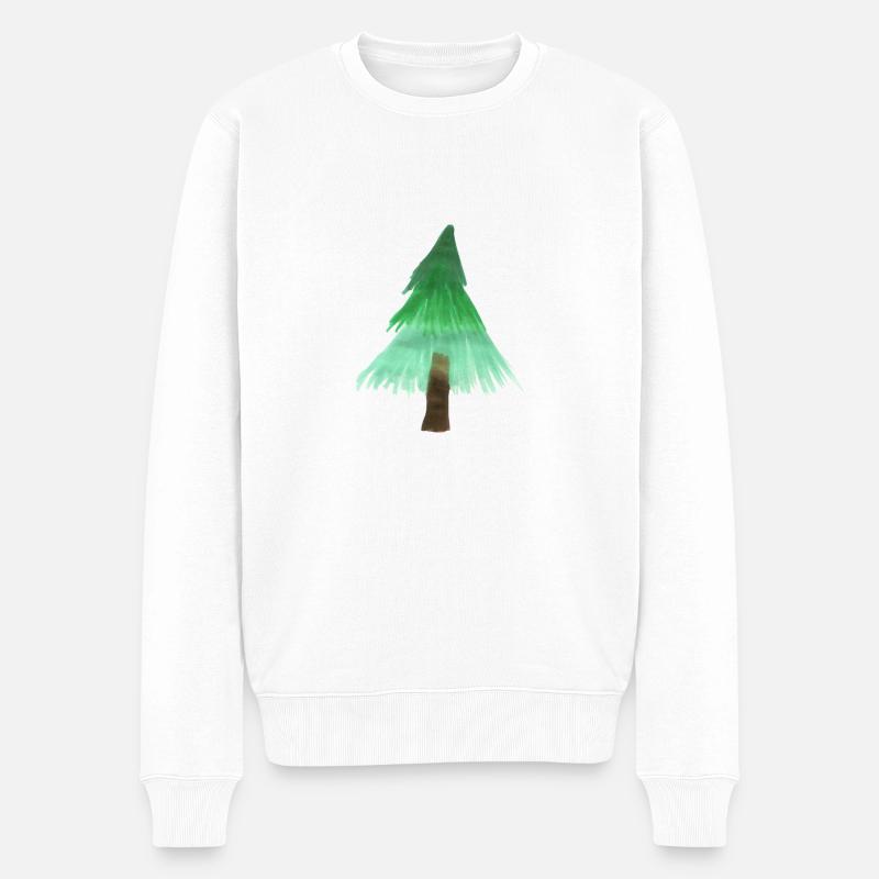 Arbre de Noël - Pull Premium bio Homme - blanc