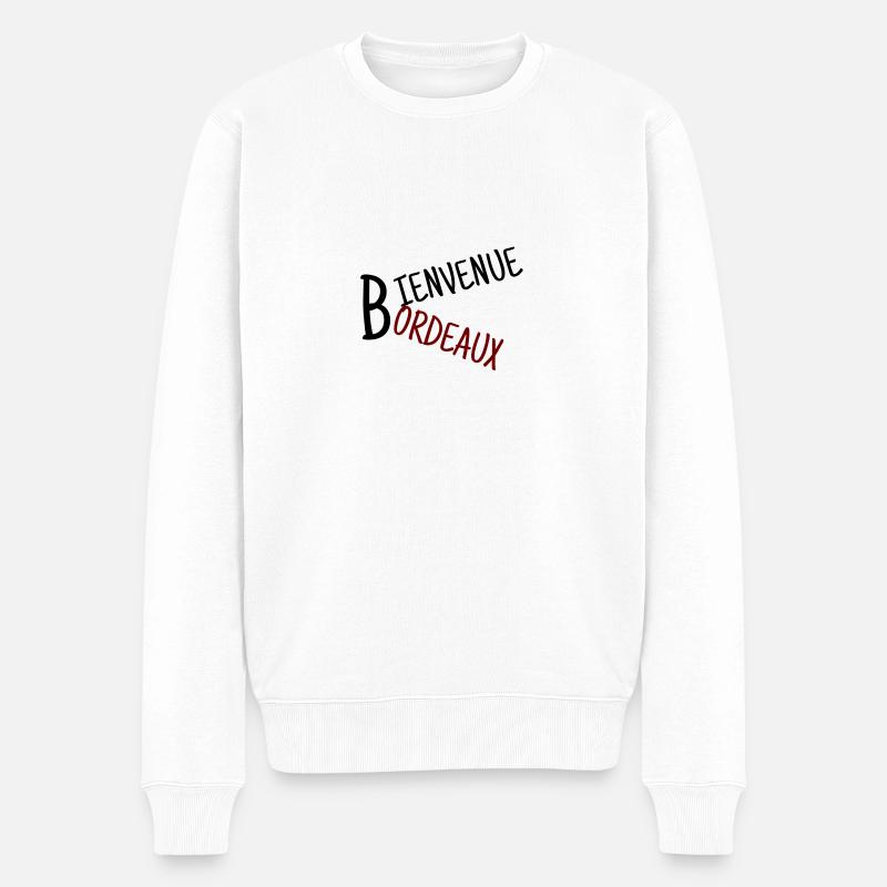 BIENVENUE BORDEAUX - Pull Premium bio Homme - blanc