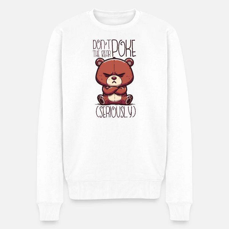 Teddy sérieux - Pull Premium bio Homme - blanc