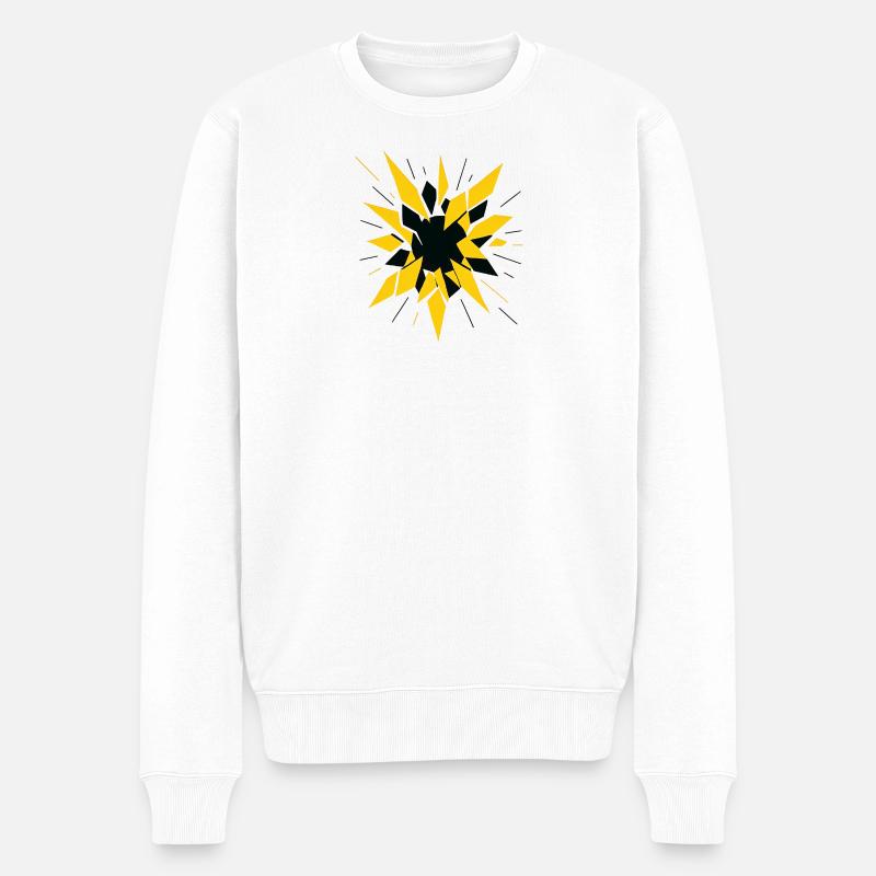Radioactive Fragmentation – Physics Design - Men's Premium Organic Jumper - white