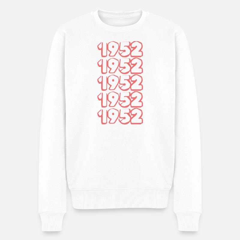 Année de naissance 1952 - Pull Premium bio Homme - blanc