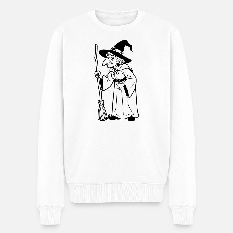 witch - Men's Premium Organic Jumper - white