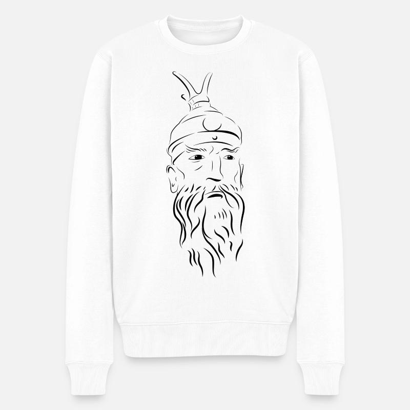 Skënderbeu - Pull Premium bio Homme - blanc