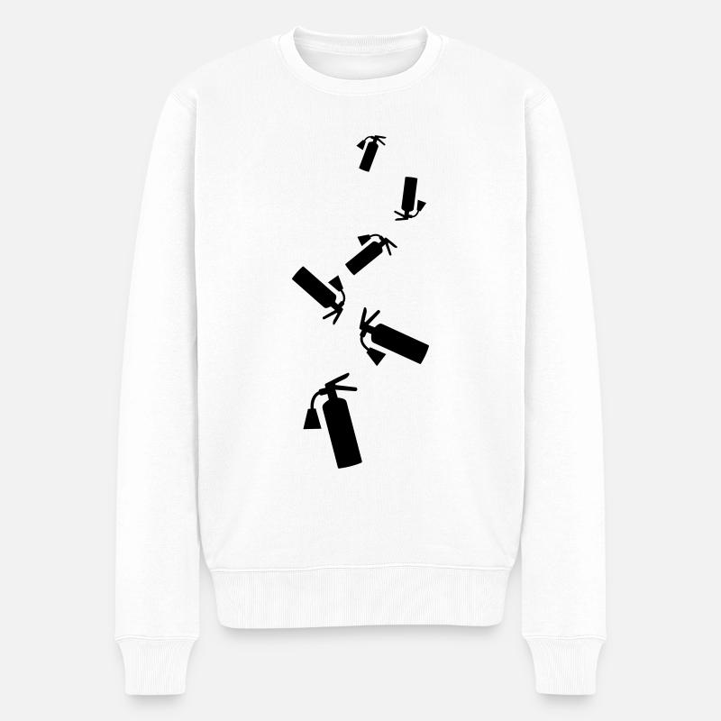 Symbole d’extincteur - Pull Premium bio Homme - blanc