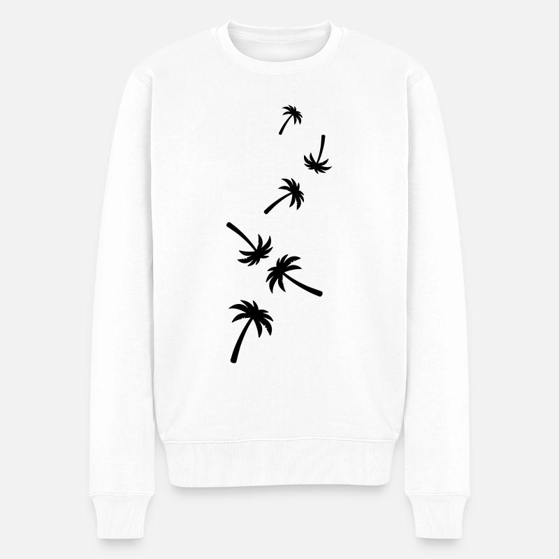 Symbole du palmier - Pull Premium bio Homme - blanc