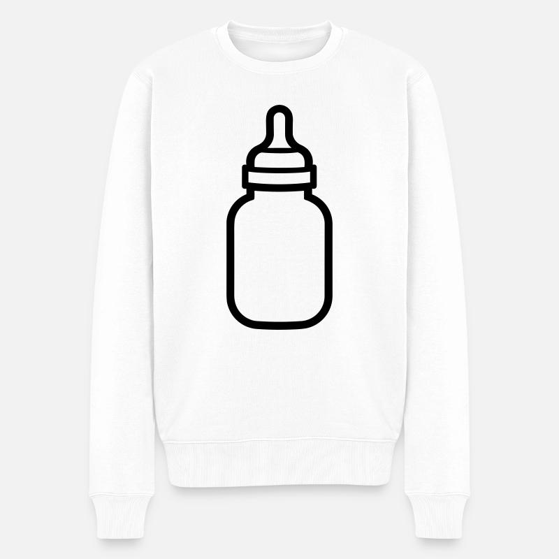 biberon - Pull Premium bio Homme - blanc