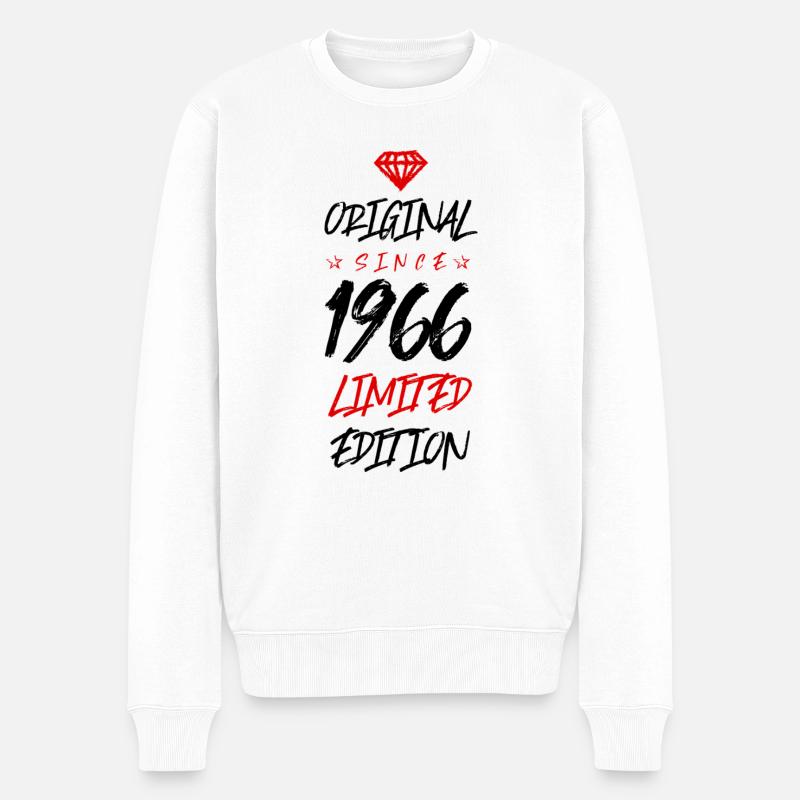 1966 limited edition - Männer Premium Bio Pullover - Weiß