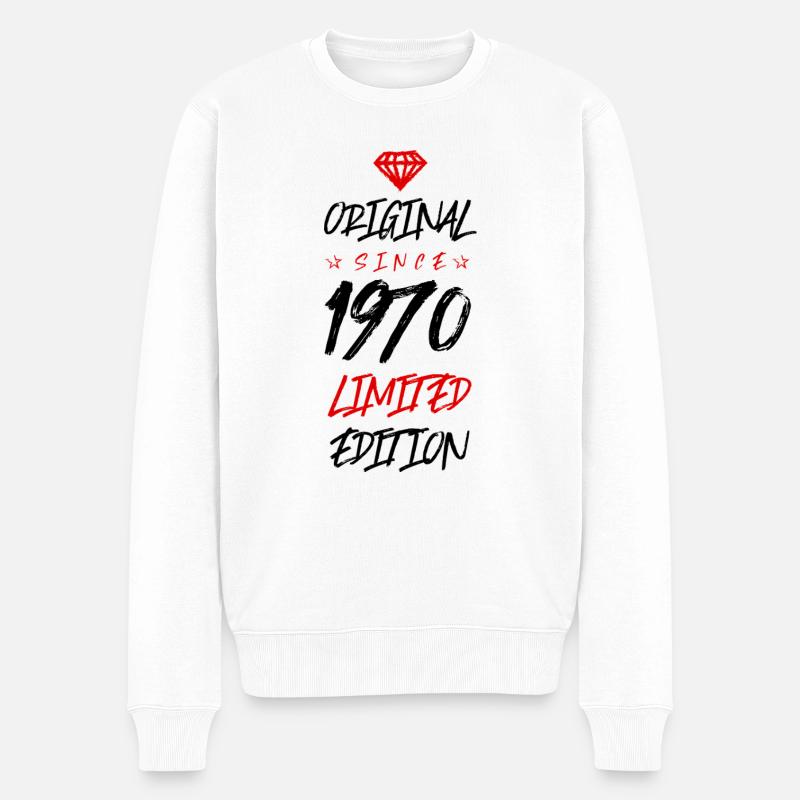 1970 Édition limitée - Pull Premium bio Homme - blanc