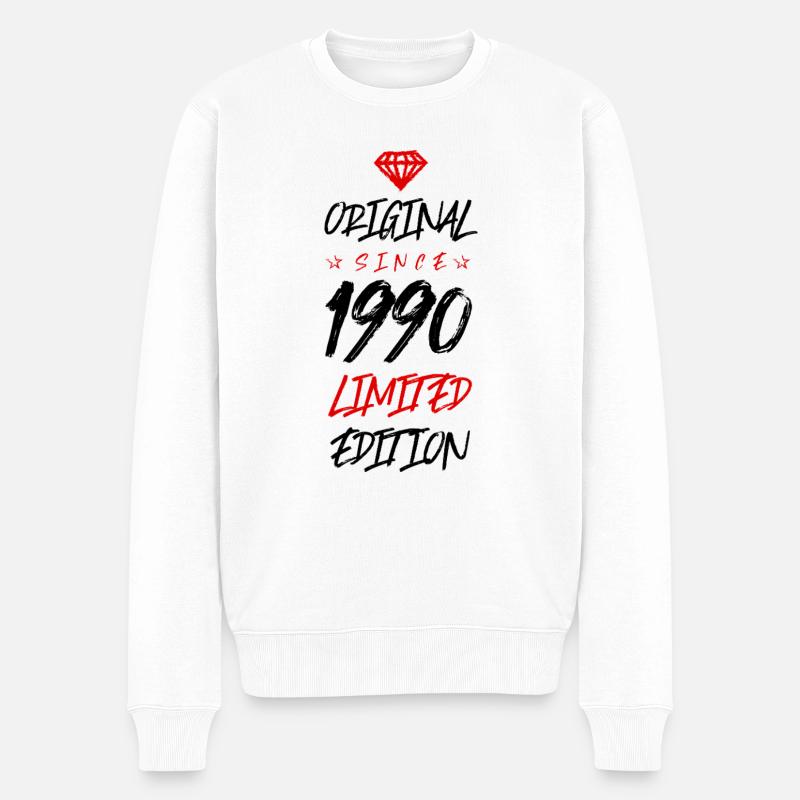 1990 Édition limitée - Pull Premium bio Homme - blanc