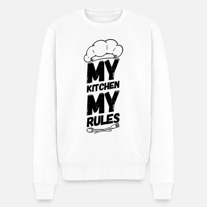 Cuisine cuisine cuisine cuisinière - Pull Premium bio Homme - blanc