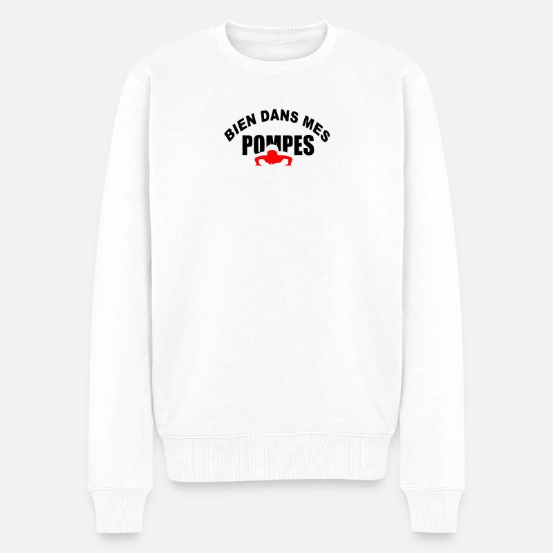 Bien dans mes Pompes - Pull Premium bio Homme - blanc