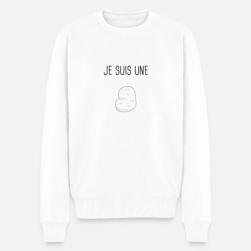 Je suis une patate - Pull Premium bio Homme - blanc
