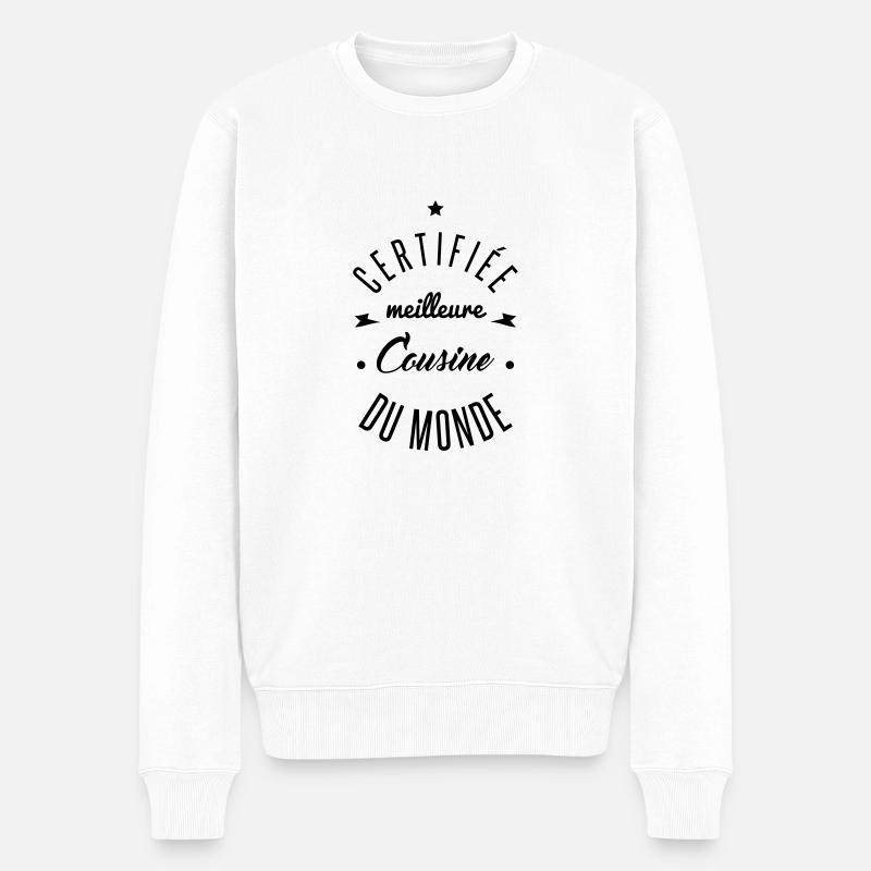 meilleure cousine - Pull Premium bio Homme - blanc