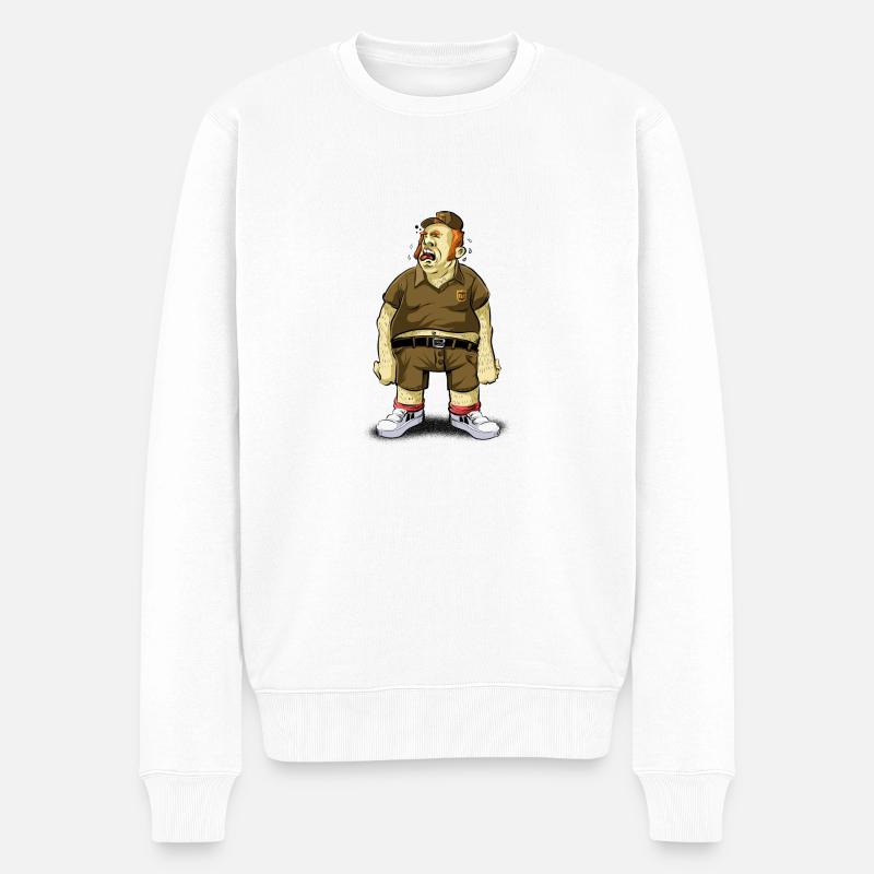 Courriers - Pull Premium bio Homme - blanc