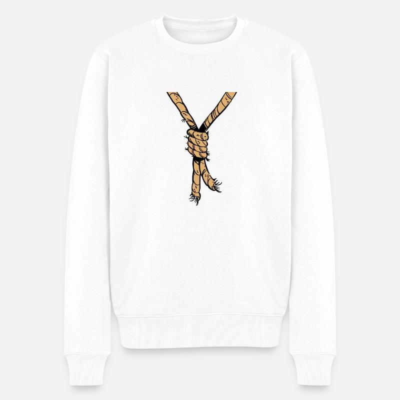 corde au cou - Pull Premium bio Homme - blanc