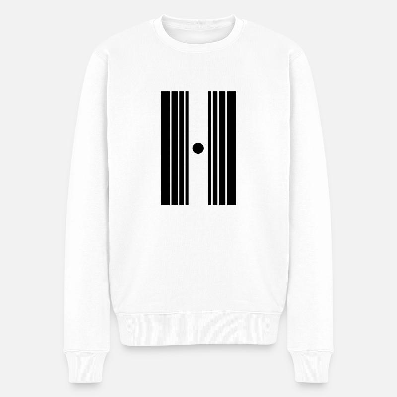 doppler effect - Männer Premium Bio Pullover - Weiß