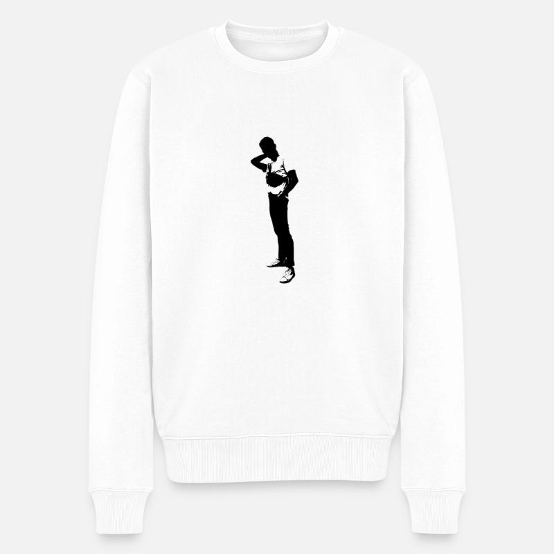 Stabiles Outfit - Männer Premium Bio Pullover - Weiß