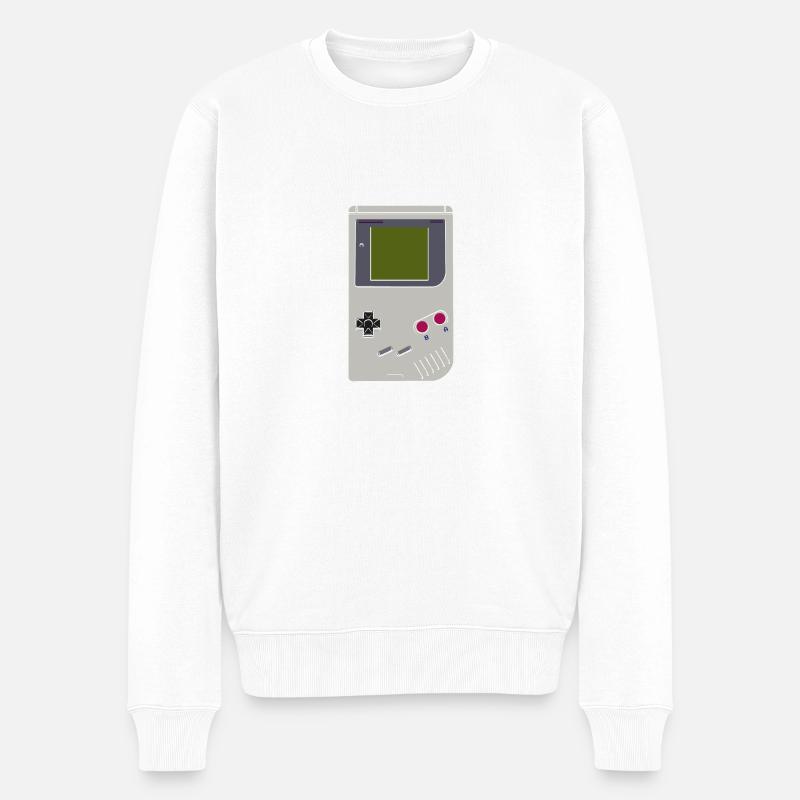 game boy - Pull Premium bio Homme - blanc