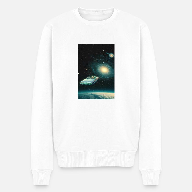 Wohin gehen wir? - Männer Premium Bio Pullover - Weiß