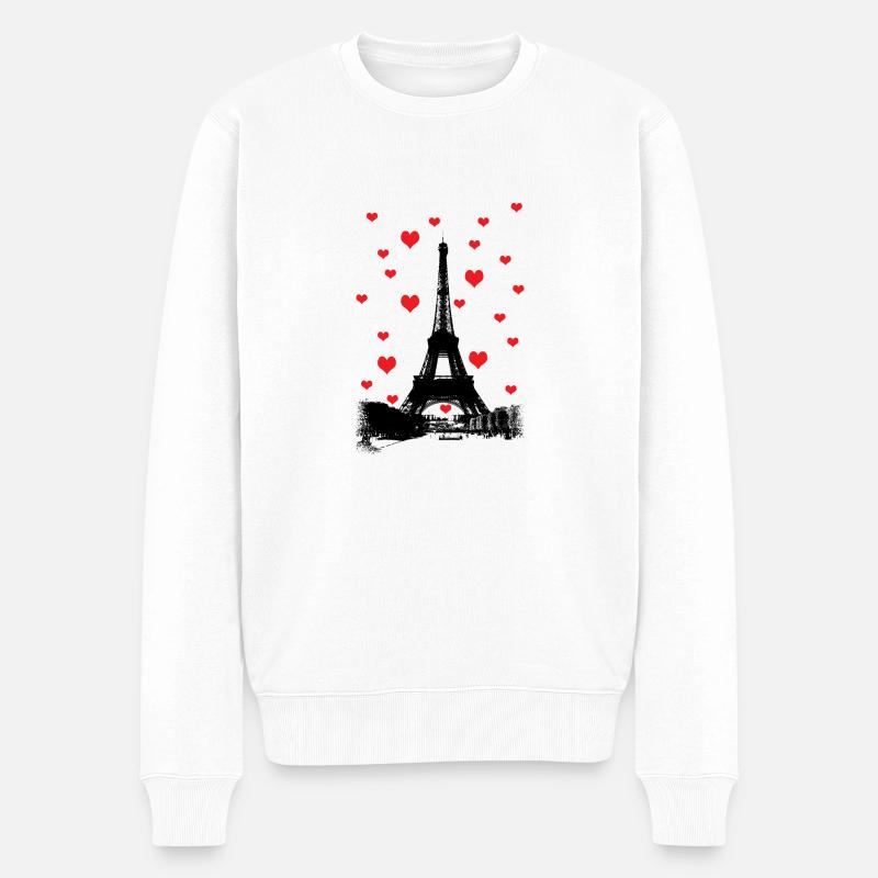 Paris - Pull Premium bio Homme - blanc