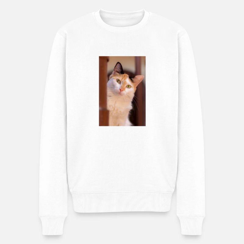 le chat - Pull Premium bio Homme - blanc
