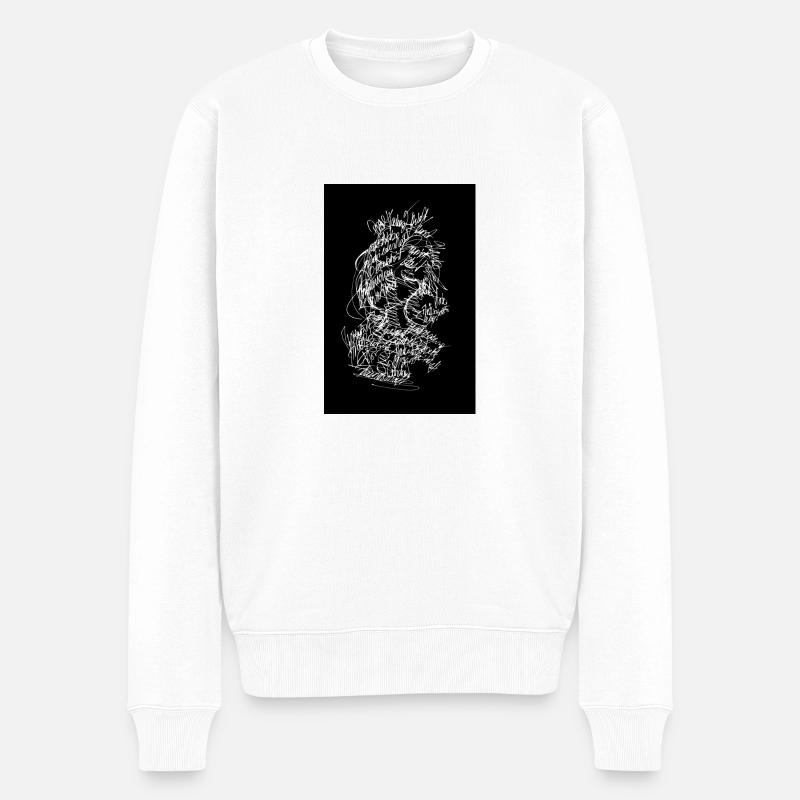 Collection ArtWrite Moé - Männer Premium Bio Pullover - Weiß