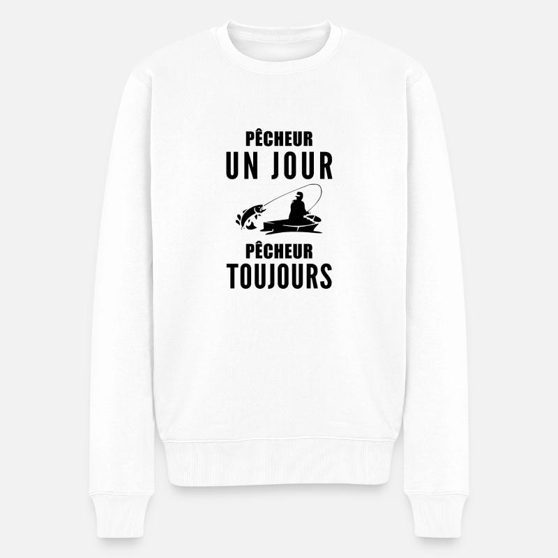 Pêcheur / humour pêche - Pull Premium bio Homme - blanc
