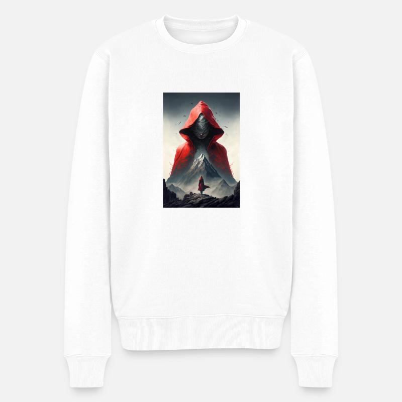 ROTKÄPPCHEN - Männer Premium Bio Pullover - Weiß