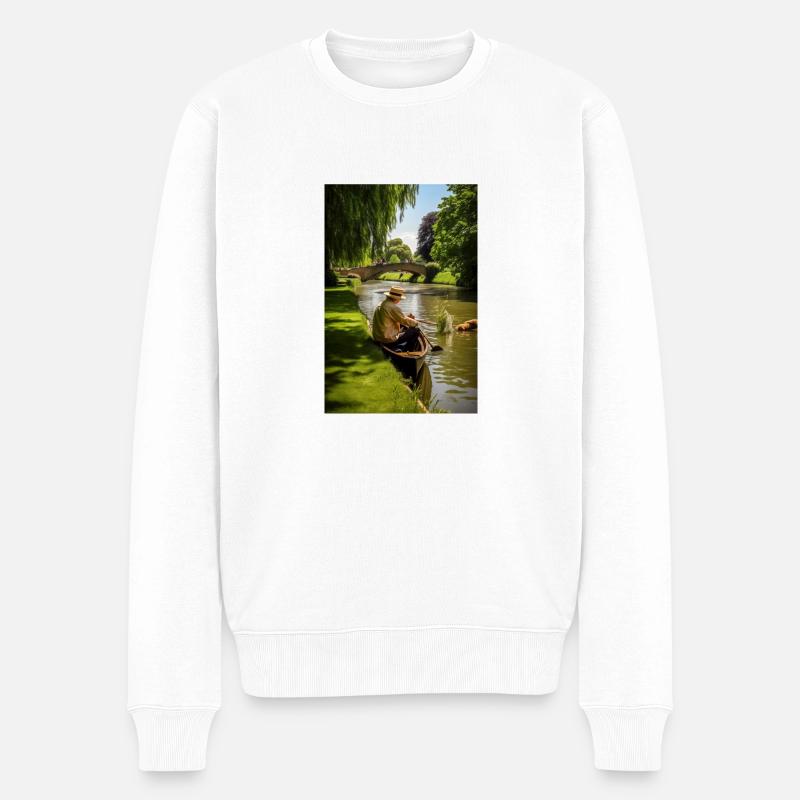 Cadeau de style Martin Bond - Pull Premium bio Homme - blanc
