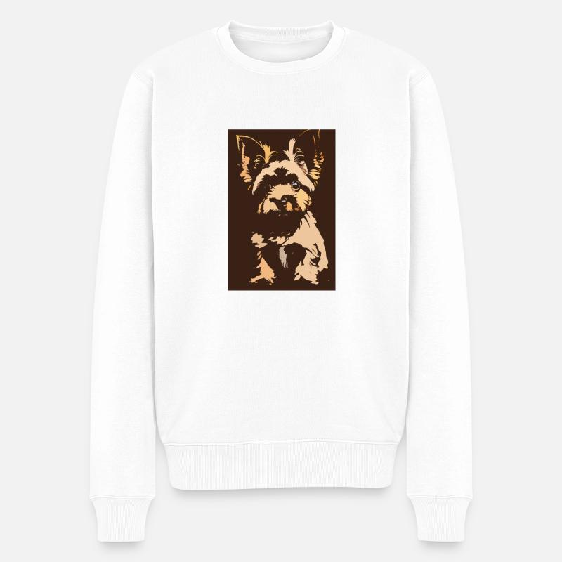 Yorkshire Krapouille - Pull Premium bio Homme - blanc