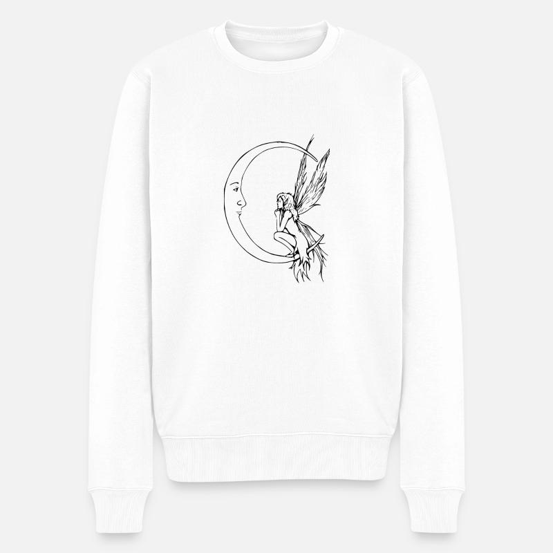 Elfe - Männer Premium Bio Pullover - Weiß