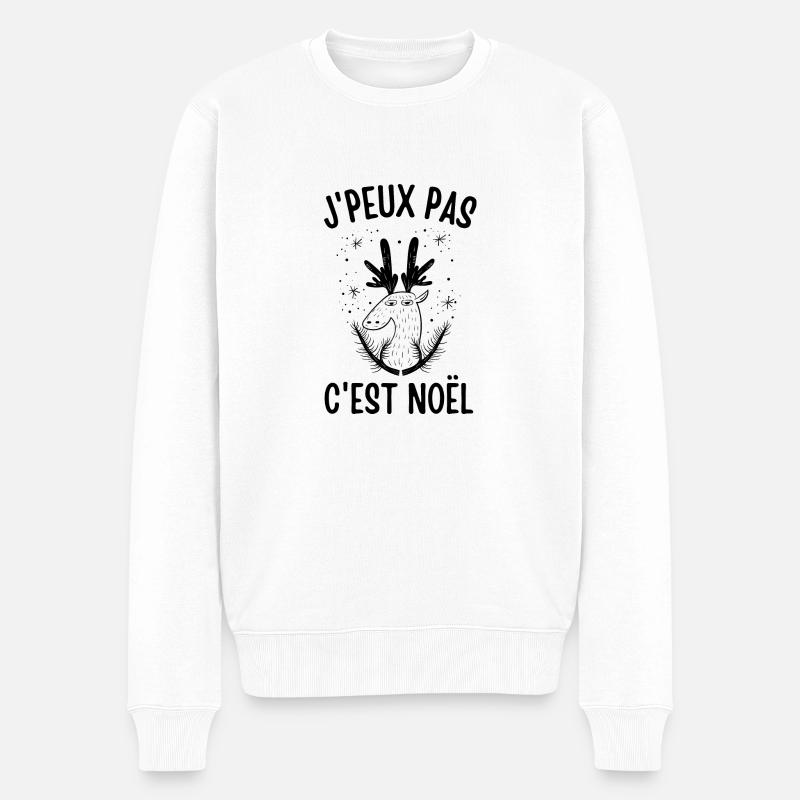 Noël arrive - Pull Premium bio Homme - blanc
