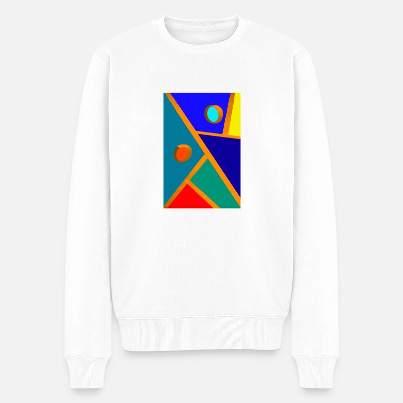 Art abstrait - Pull Premium bio Homme - blanc