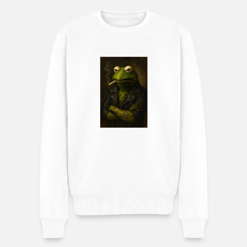 Rocker Kurmit - Pull Premium bio Homme - blanc