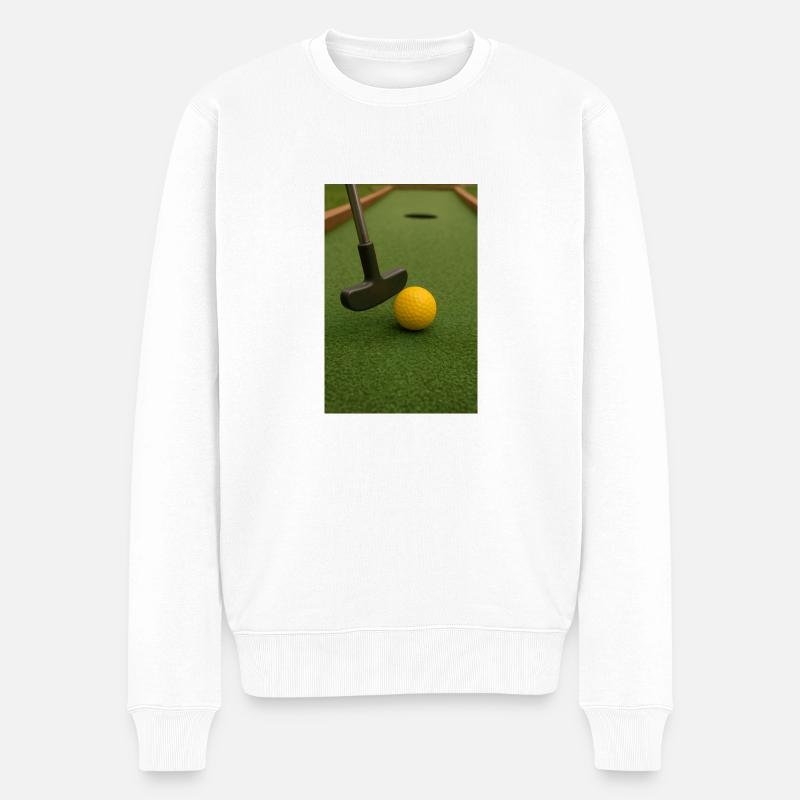 Sport - Minigolf - Pull Premium bio Homme - blanc