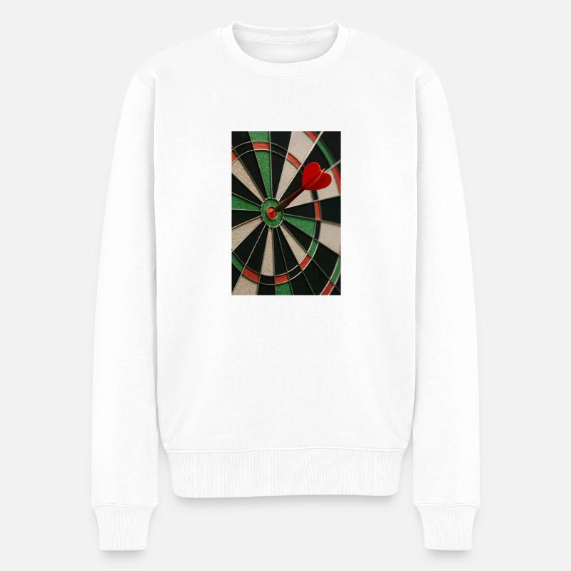 Sports - Fléchettes/Fléchettes - Pull Premium bio Homme - blanc