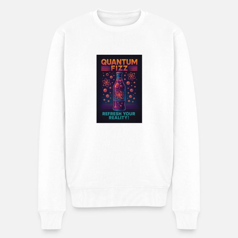 Quantum Fizz by Nerogear - Männer Premium Bio Pullover - Weiß