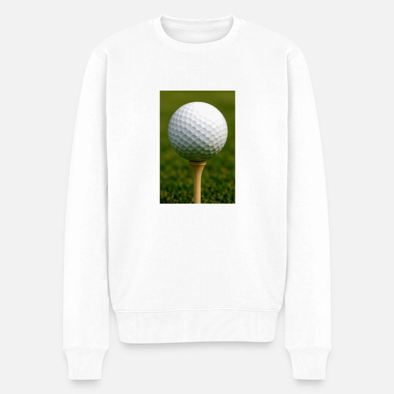 Sport - Balle de golf - Pull Premium bio Homme - blanc